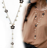 RAVIMOUR Flower Long Necklace