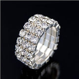 Diamante Stretch  Wedding Ring