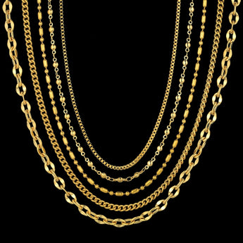 5 Types of Womens Golden Chain Necklace