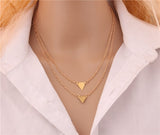 Gold Color Multilayer Coin Tassels Lariat Bar Necklaces