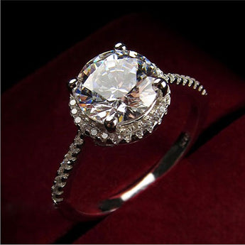 Shiny top quality carat engagement Ring