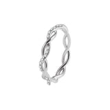 Twist Bride's Rose Gold  Wedding Ring